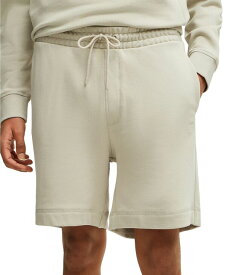 【送料無料】 ヒューゴボス メンズ ハーフパンツ・ショーツ ボトムス Men's Logo Badge Regular-Fit Shorts Light Beige