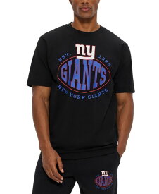 【送料無料】 ヒューゴボス メンズ Tシャツ トップス Men's BOSS x NFL New York Giants T-shirt Black