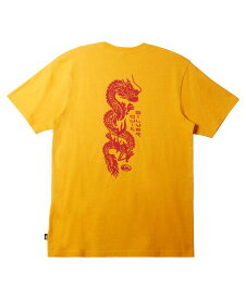 【送料無料】 クイックシルバー メンズ Tシャツ トップス Men's Dragon Fist Moe Short Sleeve T-shirt Radiant Yellow