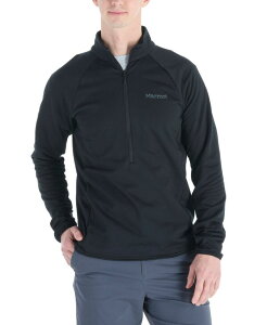 �}�[���b�g �����Y �A�E�^�[ �W���P�b�g�E�u���]�� ���S �t���[�X �W���P�b�g Marmot Men's Leconte Fleece Half-Zip Logo Jacket Black �u���b�N