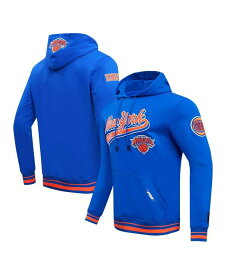 【送料無料】 プロスタンダード メンズ パーカー・スウェット フーディー アウター Men's Blue New York Knicks Script Tail Pullover Hoodie Blue