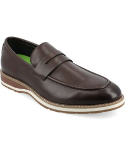 �o���X �����Y �V���[�Y �X���b�|���E���[�t�@�[ ���[�t�@�[ Vance Co. Men's Kahlil Tru Comfort Foam Slip-On Penny Loafers Brown �u���E��