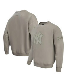 【送料無料】 プロスタンダード メンズ パーカー・スウェット アウター Men's Pewter New York Yankees Neutral Drop Shoulder Pullover Sweatshirt Pewter