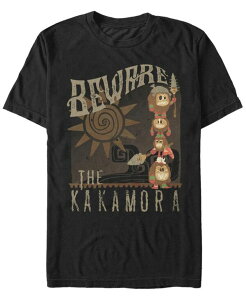 �t�B�t�X�T�� �����Y �g�b�v�X T�V���c Fifth Sun Disney Men's Moana Beware of the Kakamora Short Sleeve T-Shirt Black �u���b�N