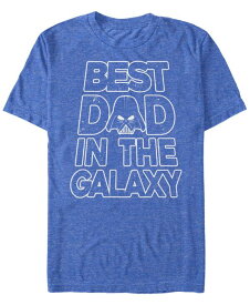 【送料無料】 フィフスサン メンズ Tシャツ トップス Men's Star Wars Vader Father's Day Galaxy's Best Short Sleeve T-shirt Royal Blue