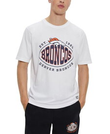 【送料無料】 ヒューゴボス メンズ Tシャツ トップス Men's BOSS x NFL Denver Broncos T-shirt Open White