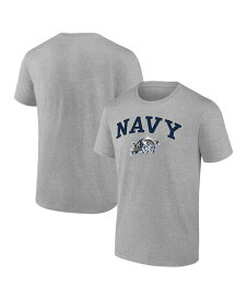 【送料無料】 ファナティクス メンズ Tシャツ トップス Men's Steel Navy Midshipmen Campus T-shirt Steel