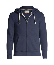 【送料無料】 ランズエンド メンズ パーカー・スウェット フーディー アウター Men's Big & Tall Long Sleeve Serious Sweatshirt Full-zip Hoodie Radiant navy