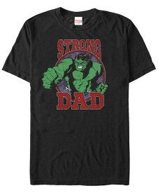 【送料無料】 フィフスサン メンズ Tシャツ トップス Marvel Men's Comic Collection The Hulk Strong Dad Short Sleeve T-Shirt Black