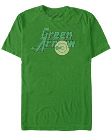 【送料無料】 フィフスサン メンズ Tシャツ トップス DC Men's Green Arrow Target Logo Short Sleeve T-Shirt Kelly