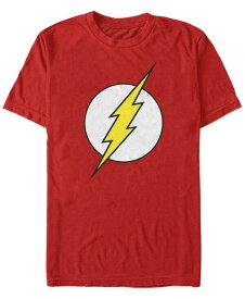 【送料無料】 フィフスサン メンズ Tシャツ トップス DC Men's The Flash Classic Lightning Bolt Logo Short Sleeve T-Shirt Red