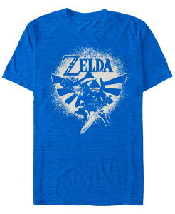 �t�B�t�X�T�� �����Y �g�b�v�X T�V���c Fifth Sun Men's Nintendo Zelda Link Wingcrest Spray Paint Short Sleeve T-shirt Royal Blue �u���[