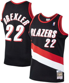【送料無料】 ミッチェル&ネス メンズ シャツ トップス Men's Clyde Drexler Black Portland Trail Blazers 1991-92 Hardwood Classics Swingman Jersey Black