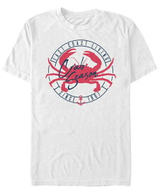 【送料無料】 フィフスサン メンズ Tシャツ トップス Men's Crab Lifestyle Short Sleeve Crew T-shirt White