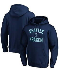 yz t@ieBNX Y p[J[EXEFbg AE^[ Men's Navy Seattle Kraken Victory Arch Pullover Hoodie Navy