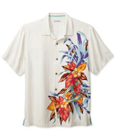 【送料無料】 トッミーバハマ メンズ シャツ トップス Men's Las Flores Isle Short Sleeve Printed Silk Button-Front Camp Shirt Vanilla Ice