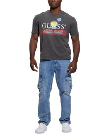 【送料無料】 ゲス メンズ Tシャツ トップス Men's Pacific Coast Logo Graphic T-Shirt Phantom Multi
