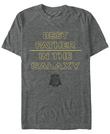 【送料無料】 フィフスサン メンズ Tシャツ トップス Star Wars Men's Classic Best Father In The Galaxy Short Sleeve T-Shirt Charcoal Heather