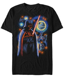 【送料無料】 フィフスサン メンズ Tシャツ トップス Star Wars Men's Classic Darth Vader Starry Night Short Sleeve T-Shirt Black