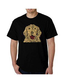 【送料無料】 エルエーポップアート メンズ Tシャツ トップス Men's Word Art T-Shirt - Dog Black