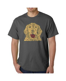 【送料無料】 エルエーポップアート メンズ Tシャツ トップス Men's Word Art T-Shirt - Dog Gray