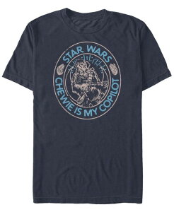 �t�B�t�X�T�� �����Y �g�b�v�X T�V���c Fifth Sun Star Wars Men's Episode IX Chewie Is My Copilot T-shirt Navy �l�C�r�[