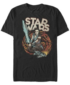�t�B�t�X�T�� �����Y �g�b�v�X T�V���c Fifth Sun Star Wars Men's Episode IX Rise of Skywalker Galaxy Rey T-shirt Black �u���b�N
