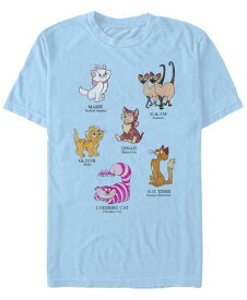 【送料無料】 フィフスサン メンズ Tシャツ トップス Men's Cat Breeds Short Sleeve Crew T-shirt Light Blue