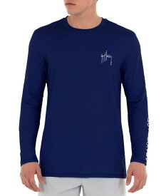 【送料無料】 ガイ ハーヴェイ メンズ シャツ トップス Men's Core Sun Protection Shirt Estate Blue