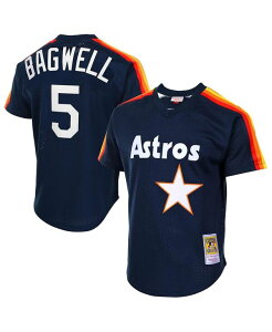 �~�b�`�F��&�l�X �����Y �g�b�v�X �V���c ���b�V�� �W���[�W�[ Mitchell & Ness Men's Jeff Bagwell Navy Houston Astros Cooperstown Mesh Batting Practice Jersey Navy �l�C�r�[