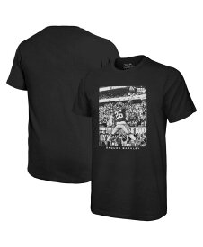 【送料無料】 マジェスティック メンズ Tシャツ トップス Men's Threads Saquon Barkley Black New York Giants Oversized Player Image T-shirt Black