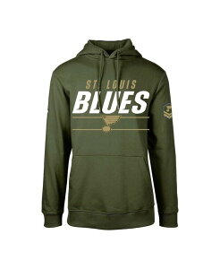 ���x���E�F�A �����Y �A�E�^�[ �p�[�J�[�E�X�E�F�b�g �t���[�X �p�[�J�[ LevelWear Men's Olive St. Louis Blues Podium Fleece Pullover Hoodie Olive �I���[�u