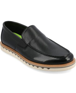 �o���X �����Y �V���[�Y �X���b�|���E���[�t�@�[ ���[�t�@�[ Vance Co. Men's Dallas Tru Comfort Foam Slip-On Loafers Black �u���b�N