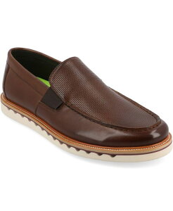 �o���X �����Y �V���[�Y �X���b�|���E���[�t�@�[ ���[�t�@�[ Vance Co. Men's Dallas Tru Comfort Foam Slip-On Loafers Brown �u���E��