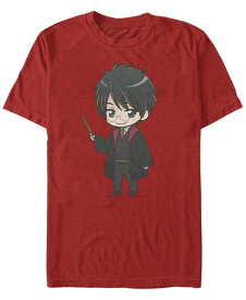 【送料無料】 フィフスサン メンズ Tシャツ トップス Men's Anime Harry Short Sleeve Crew T-shirt Red