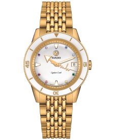 【送料無料】 ラド レディース 腕時計 アクセサリー Women's Swiss Automatic Captain Cook x Marina Hoermanseder Heartbeat Gold-Tone Stainless Steel Bracelet Watch 37mm Gold