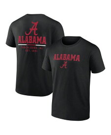 【送料無料】 ファナティクス メンズ Tシャツ トップス Men's Black Alabama Crimson Tide Game Day 2-Hit T-shirt Black