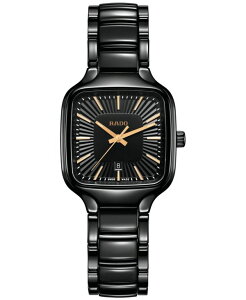 h fB[X ANZT[ rv Rado Women's Swiss True Square Black High-Tech Ceramic Bracelet Watch 29mm Black ubN