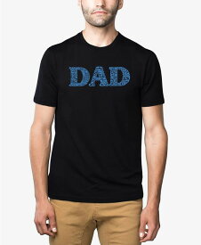 【送料無料】 エルエーポップアート メンズ Tシャツ トップス Men's Premium Blend Dad Word Art Short Sleeve T-shirt Black
