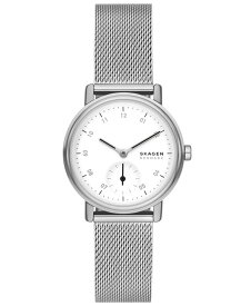 【送料無料】 スカーゲン レディース 腕時計 アクセサリー Women's Kuppel Lille Quartz Three Hand Silver-Tone Stainless Steel Watch 32mm Silver
