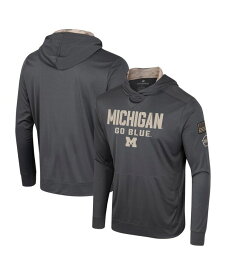 【送料無料】 コロシアム メンズ Tシャツ トップス Men's Charcoal Michigan Wolverines OHT Military-Inspired Appreciation Long Sleeve Hoodie T-shirt Charcoal
