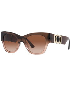 【送料無料】 ヴェルサーチ レディース サングラス・アイウェア アクセサリー Women's Sunglasses VE4415U Transp Brown Gradient Beige