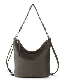【送料無料】 ザサック レディース ショルダーバッグ バッグ Jasmine Leather Crossbody Bucket Bag Slate