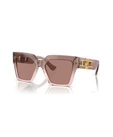 【送料無料】 ヴェルサーチ レディース サングラス・アイウェア アクセサリー Women's Sunglasses VE4458 Brown Transparent