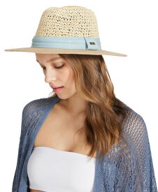 【送料無料】 スティーブ マデン レディース 帽子 アクセサリー Women's Denim-Trim Crochet Panama Hat Light Denim