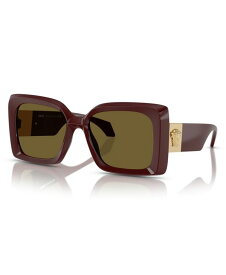 【送料無料】 ヴェルサーチ レディース サングラス・アイウェア アクセサリー Women's Sunglasses Ve4467U Dark Ruby