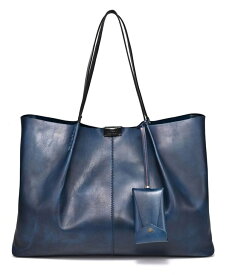 【送料無料】 オールドトレンド レディース トートバッグ バッグ Women's Genuine Leather Calla Tote Bag Navy