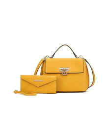 【送料無料】 MKFコレクション レディース ハンドバッグ バッグ Hadley Women's Satchel Bag with Wristlet Wallet by Mia K Yellow