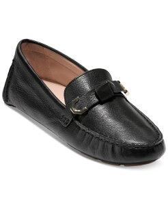R[n[ fB[X V[Y pvX Cole Haan Women's Evelyn Bow Driver Loafers Black Leather