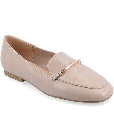 【送料無料】 ジュルネ コレクション レディース スリッポン・ローファー シューズ Women's Wrenn Loafers Taupe Faux Leather- Polyester Polyurethane